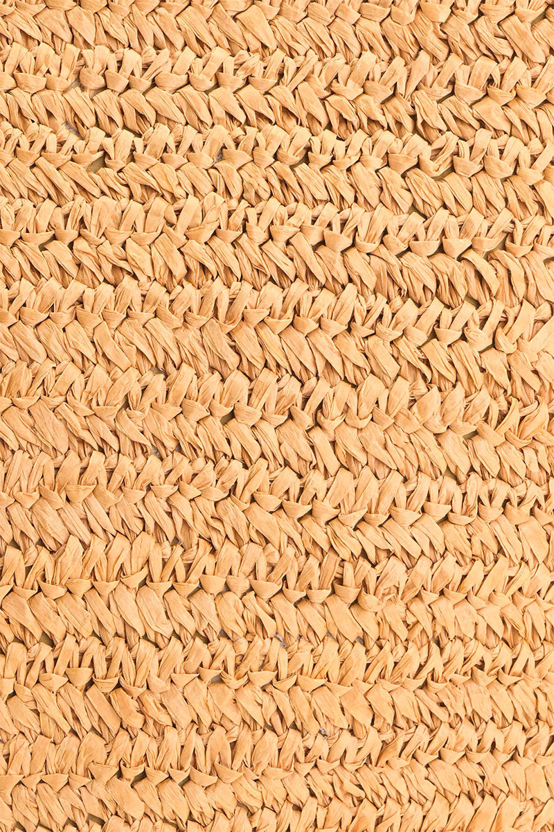 Raffia Weave Contrast Tote