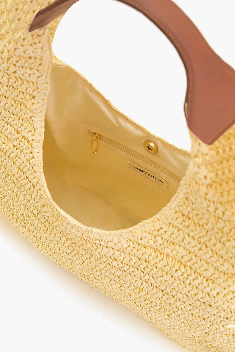 Luna Raffia Hobo