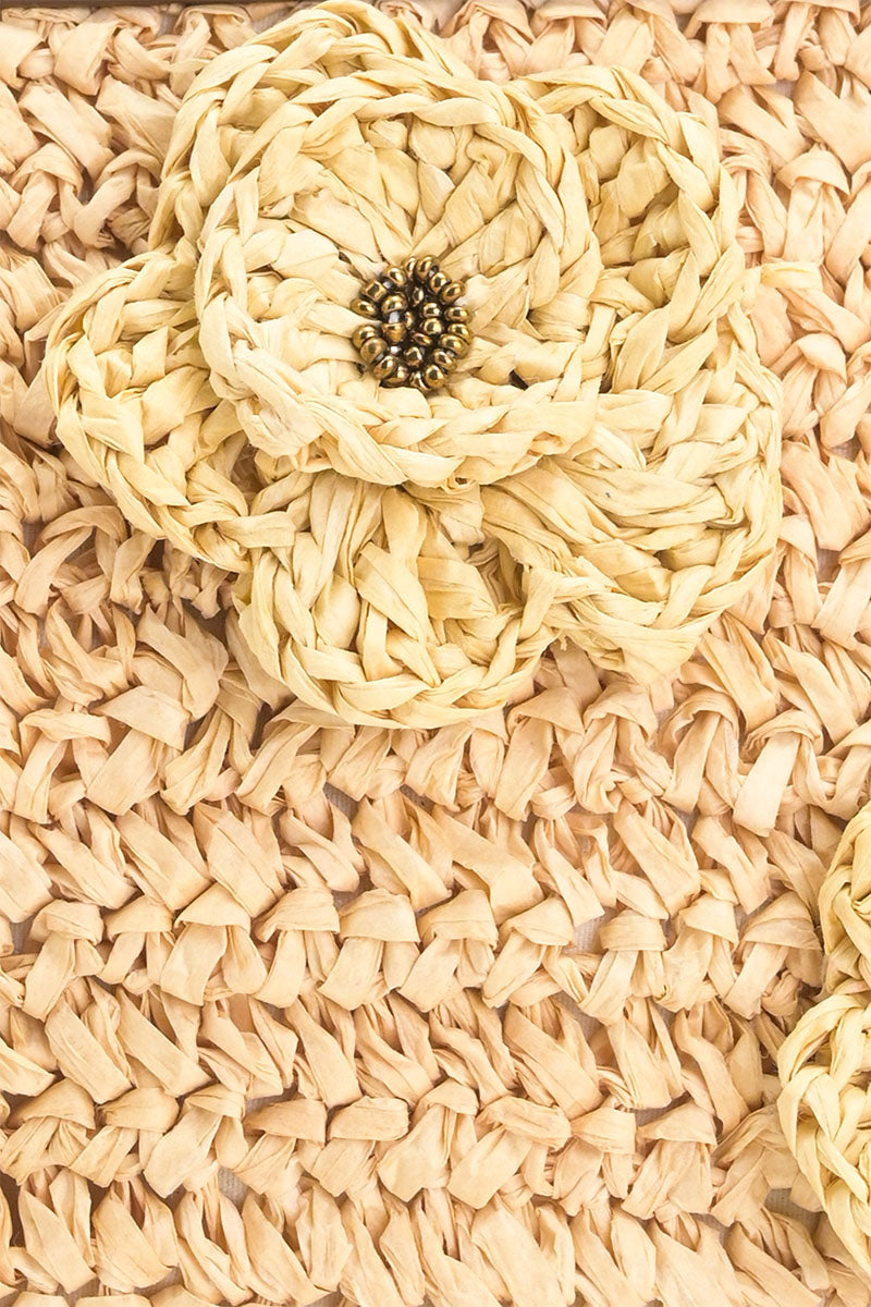 Raffia Top-Handle Tote