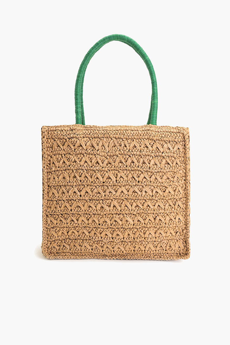 Limoncello Love Raffia Tote