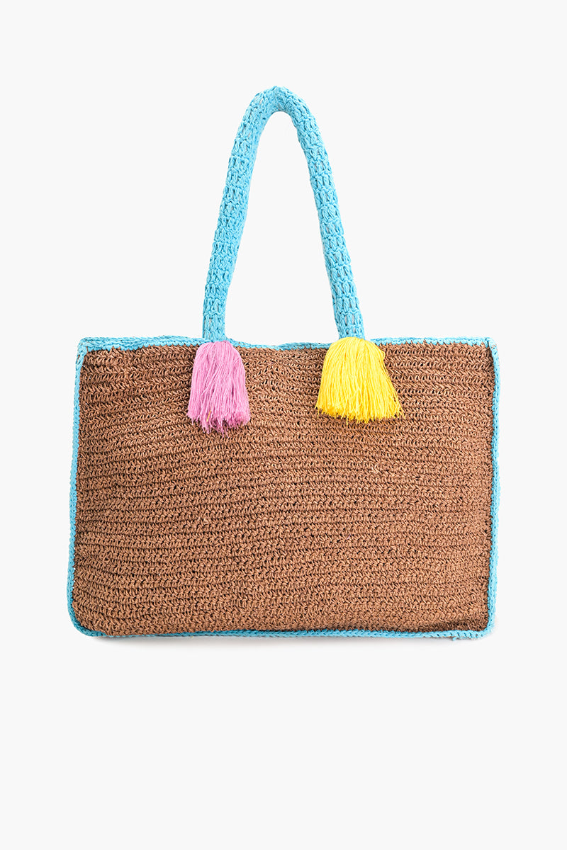 Tropic Toucans Raffia Tote