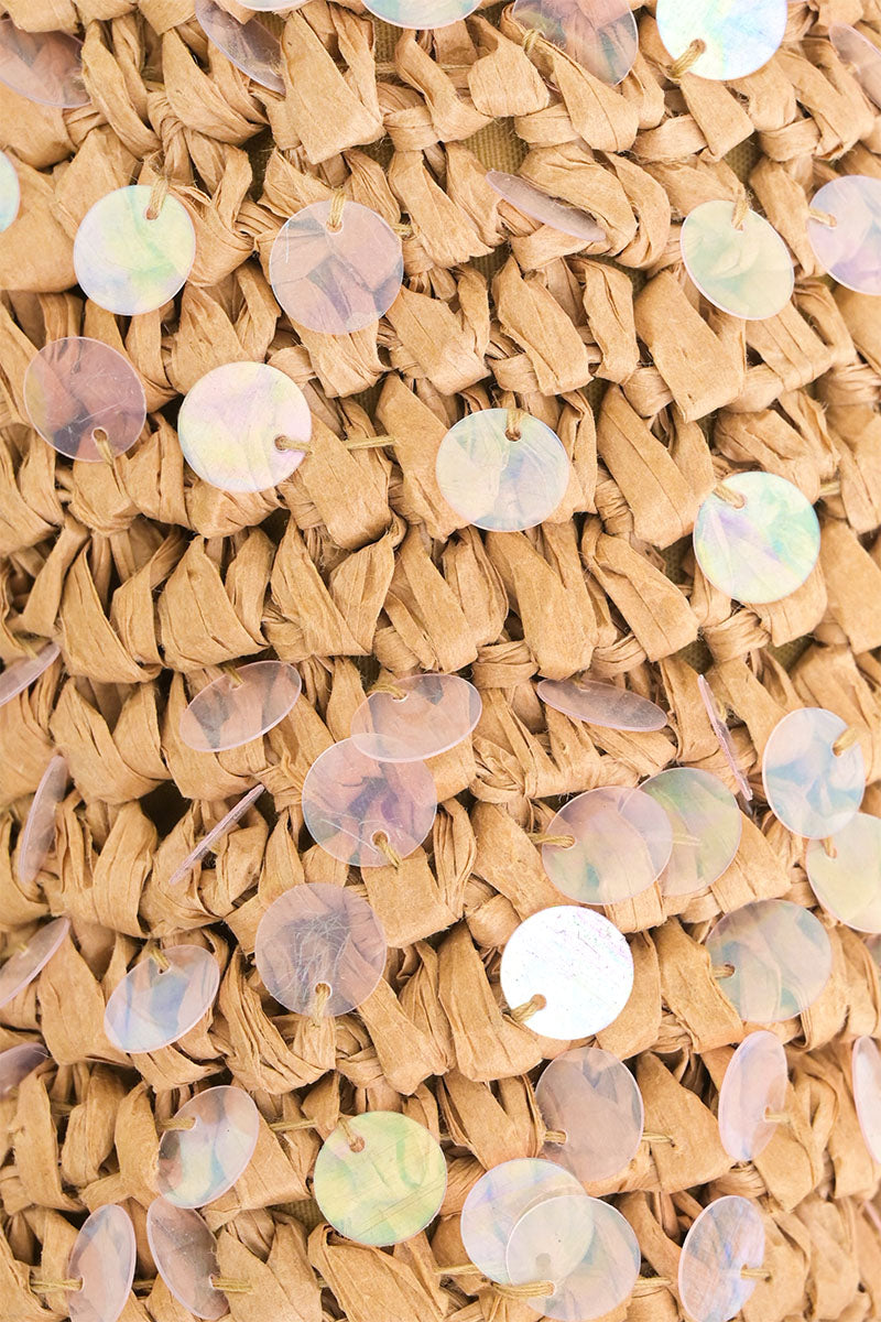 Ocean Whimsy Raffia Fish Bag