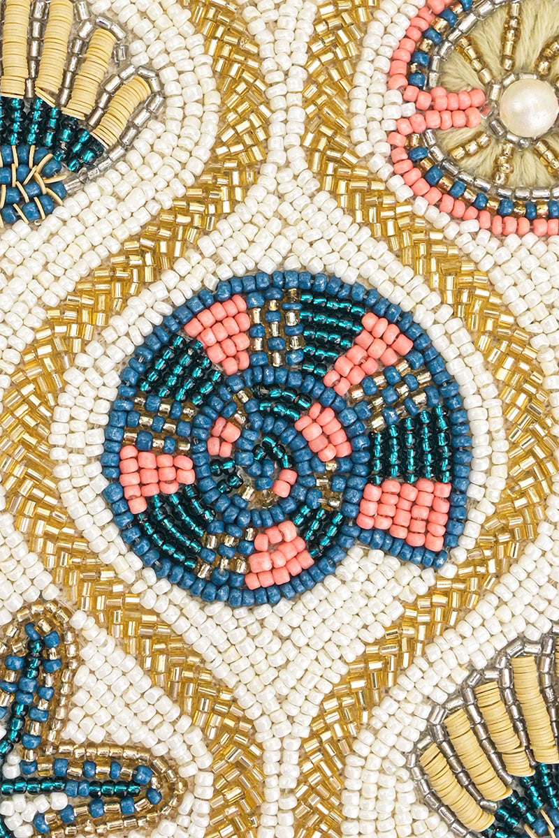 Sunlit Shore Embellished Shoulder Bag