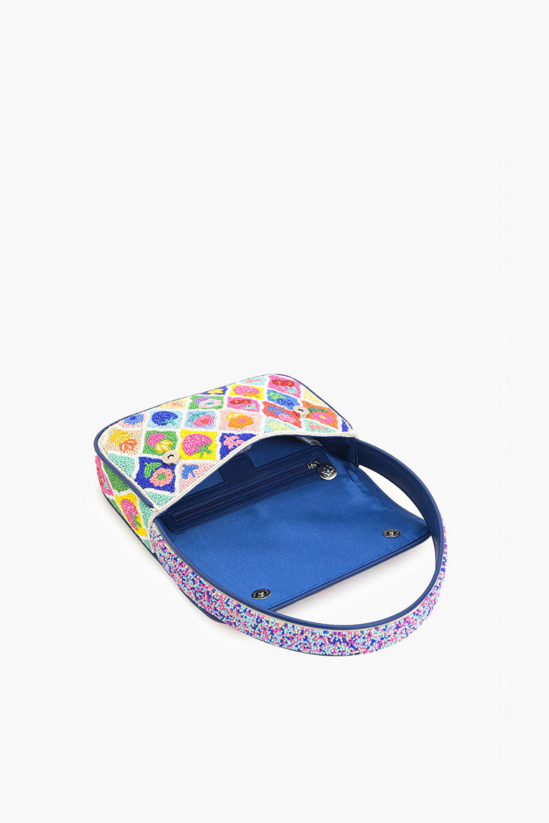 Mosaic Garden Beaded Shoulder Bag