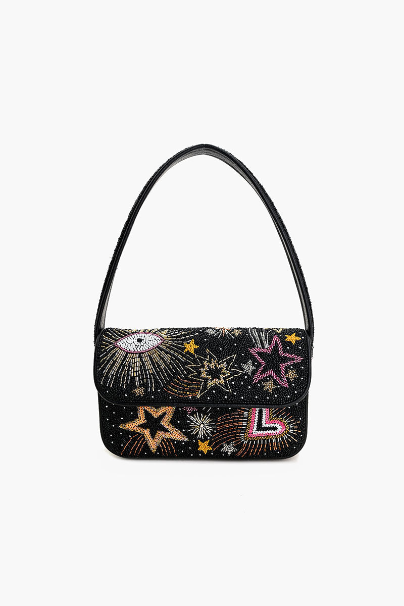 Celestial Spark Embellished Shoulder Bag