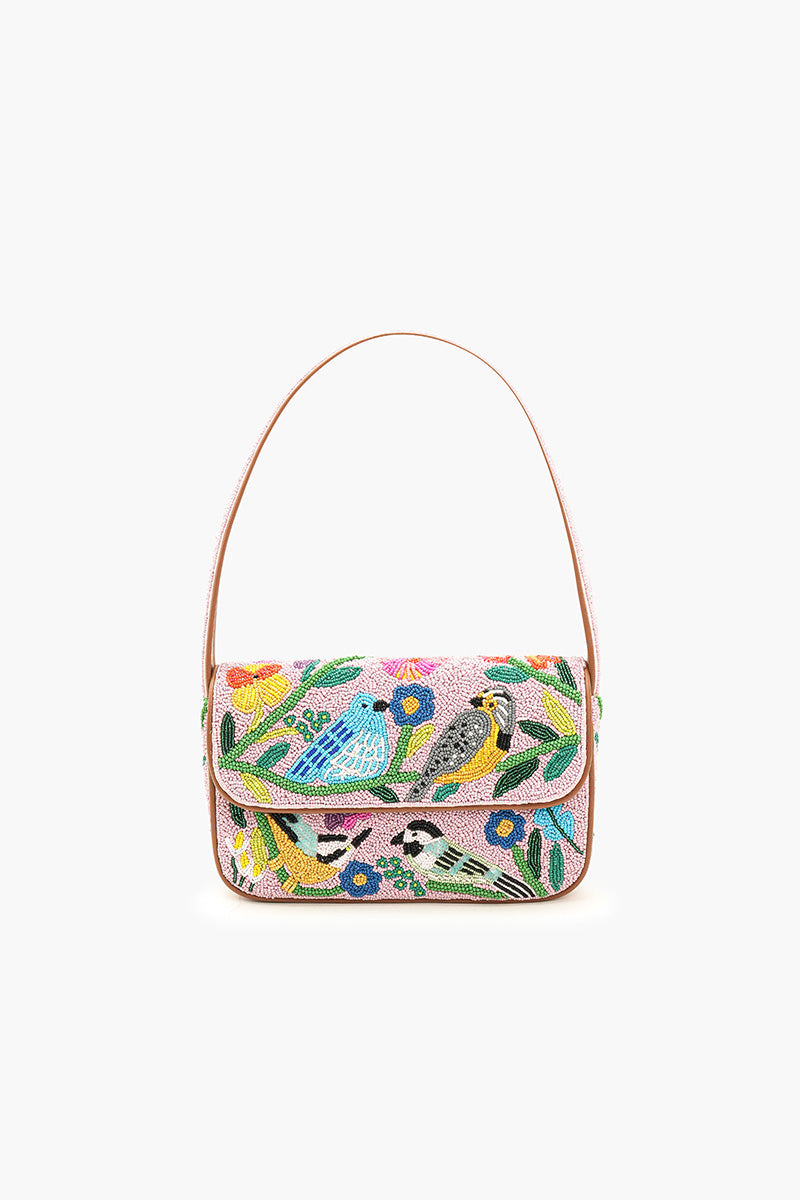 Floral Melody Embellished Shoulder Bag
