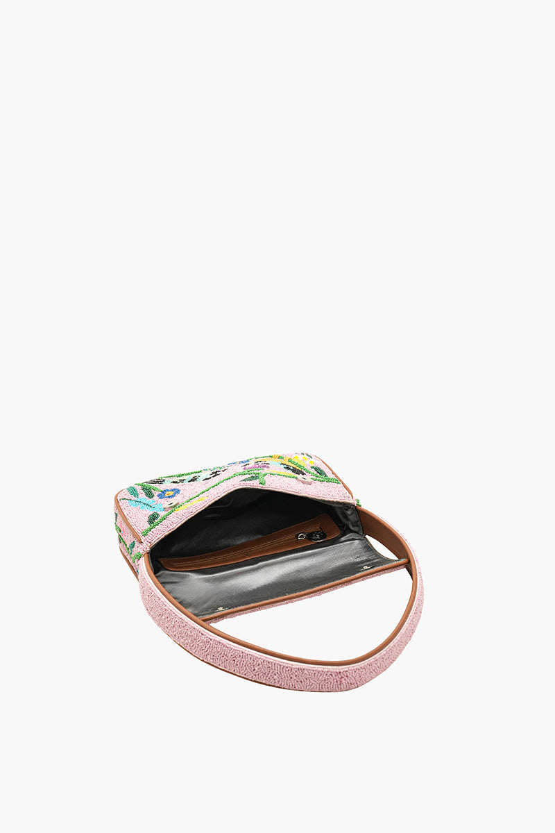 Floral Melody Embellished Shoulder Bag