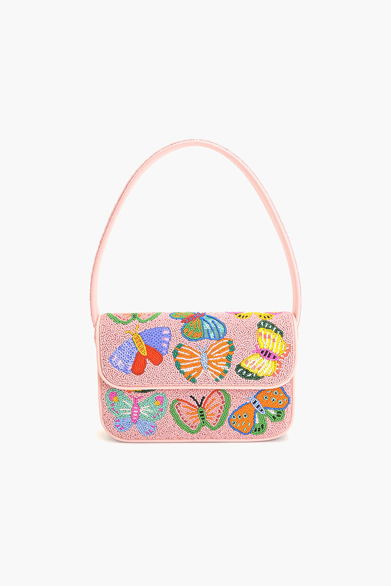 Butterfly Garden Beaded Shoulder Bag | America & Beyond