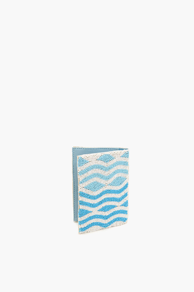 Crabby Waves Beaded Passport Cover