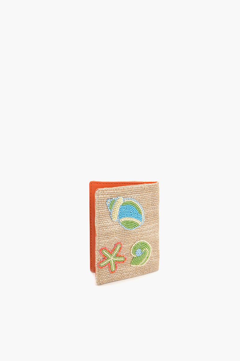 Crab Shell Embelished Passport Cover