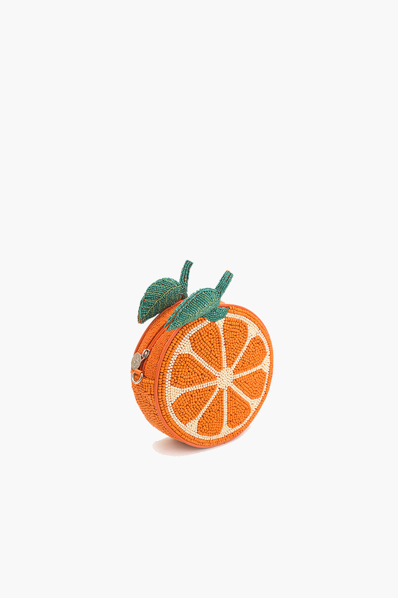 Citrus Zest Beaded Sling Bag