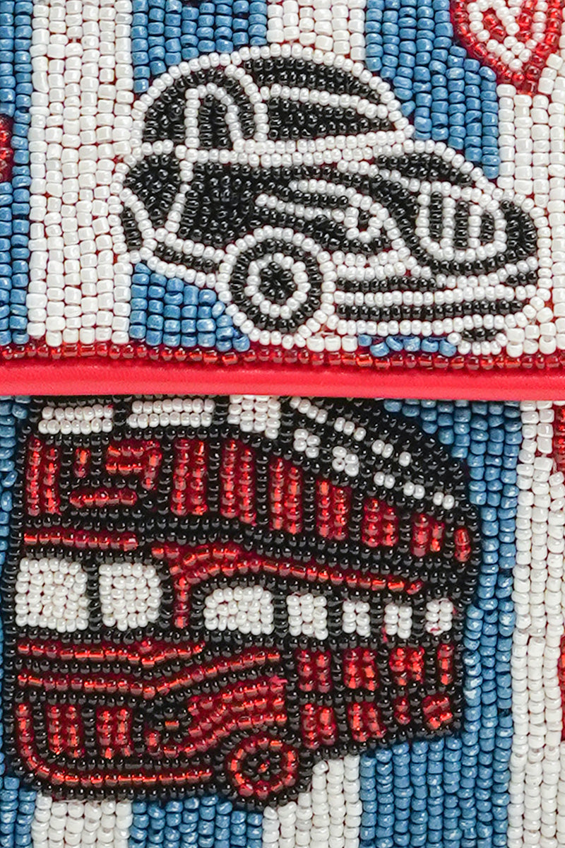 London Calling Beaded Shoulder Bag