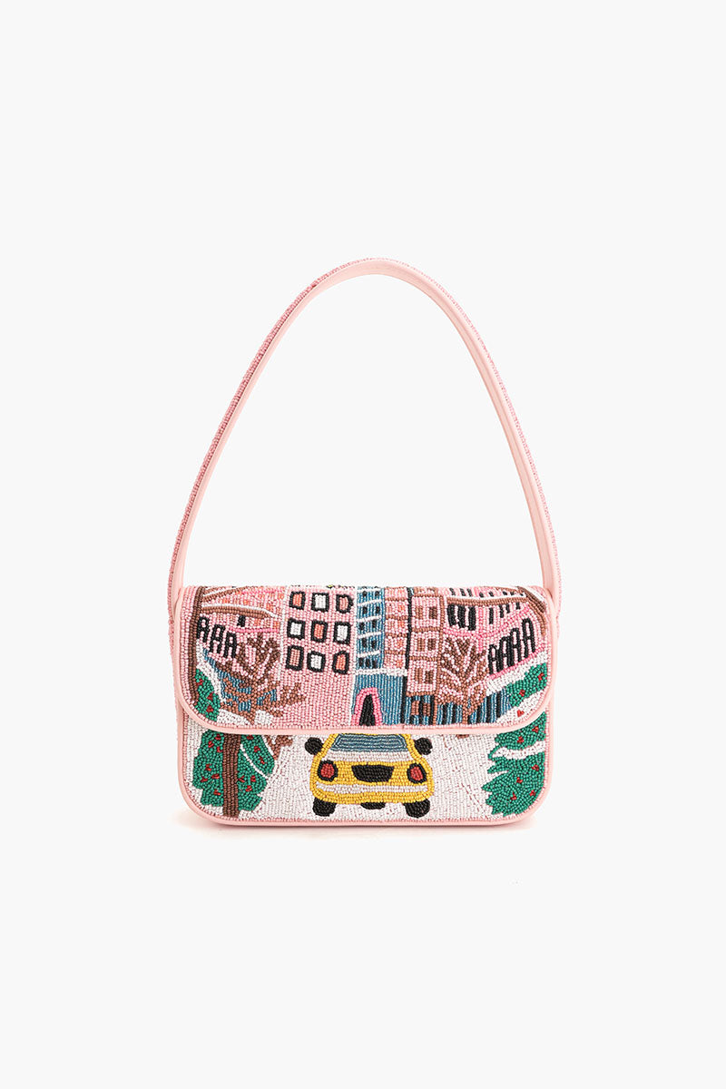 New York Dreams Beaded Shoulder Bag