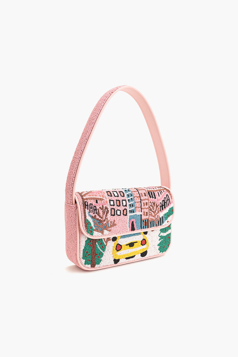 New York Dreams Beaded Shoulder Bag
