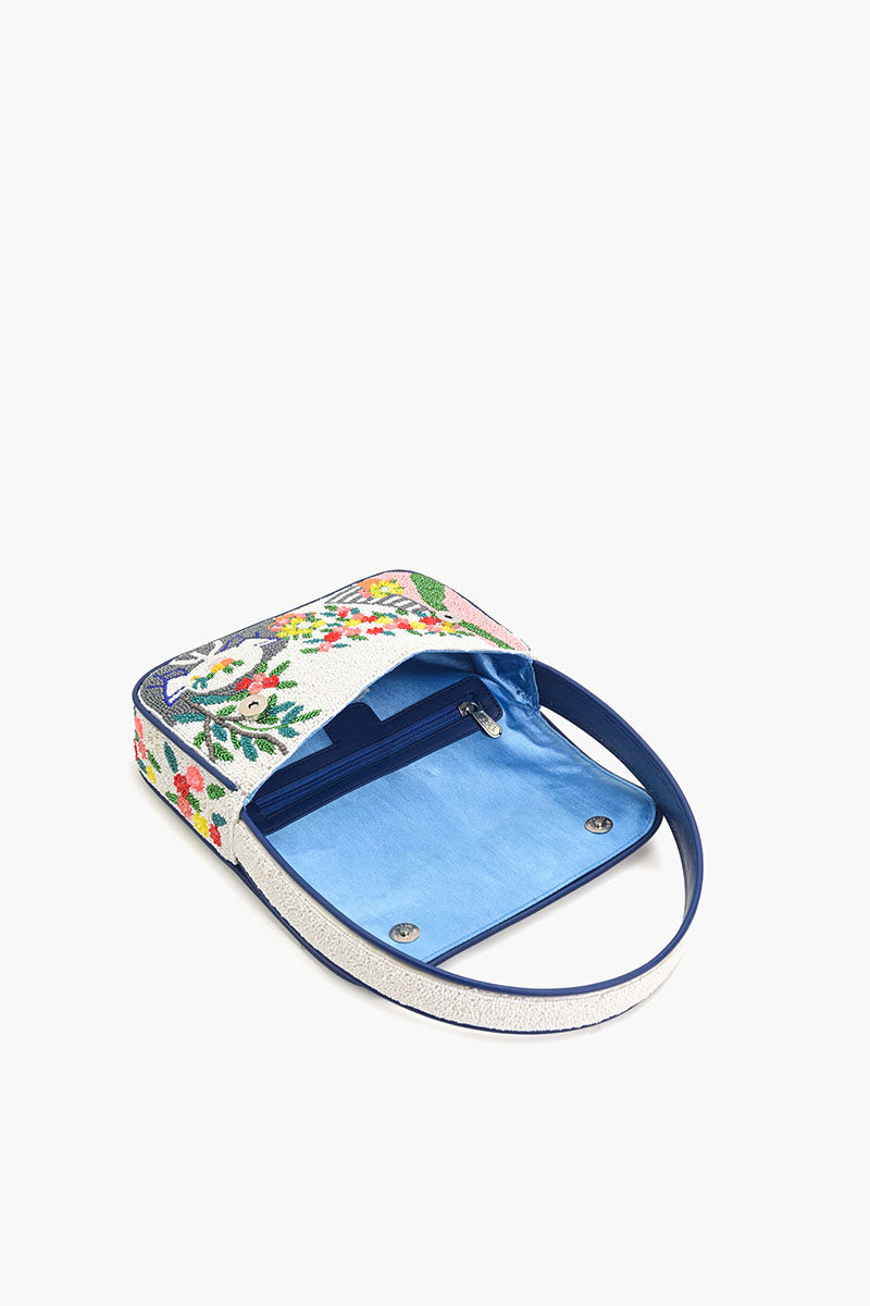 Santorini Dreams Beaded Shoulder Bag