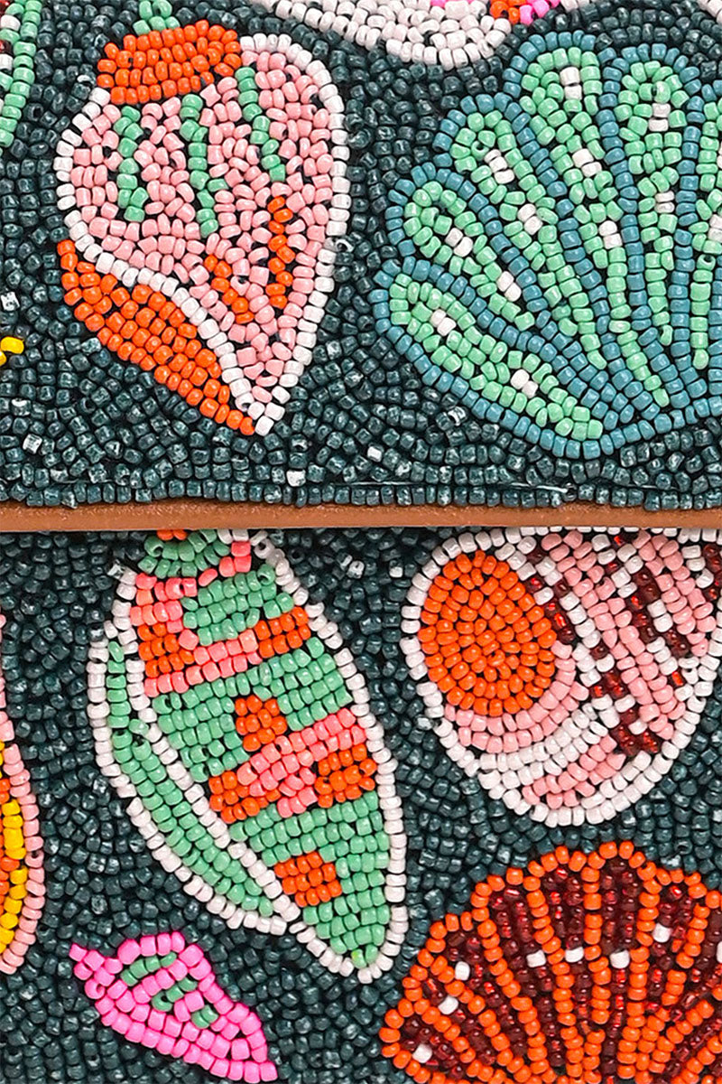 Sea Shell Beaded Shoulder Bag