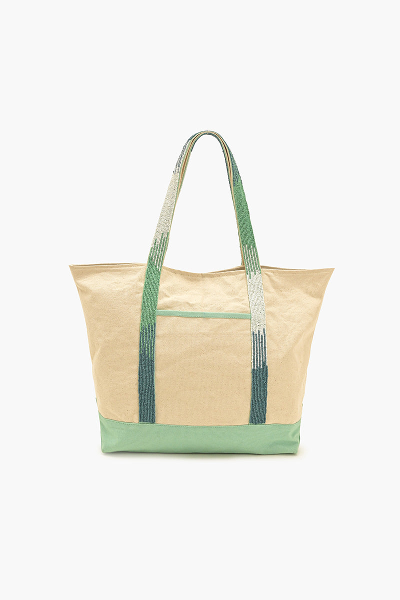 Sea Shell Beaded Boat Tote