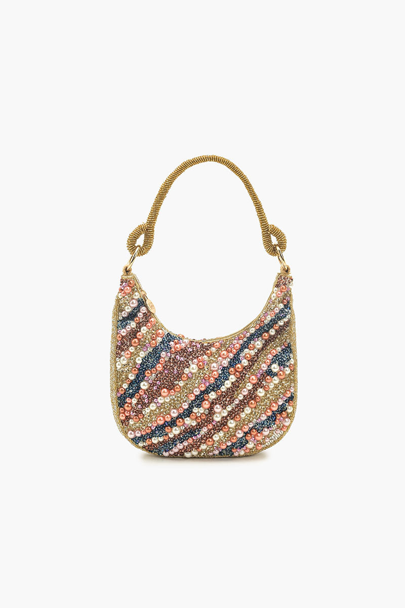 Pearl Beaded Hobo Bag | America & Beyond