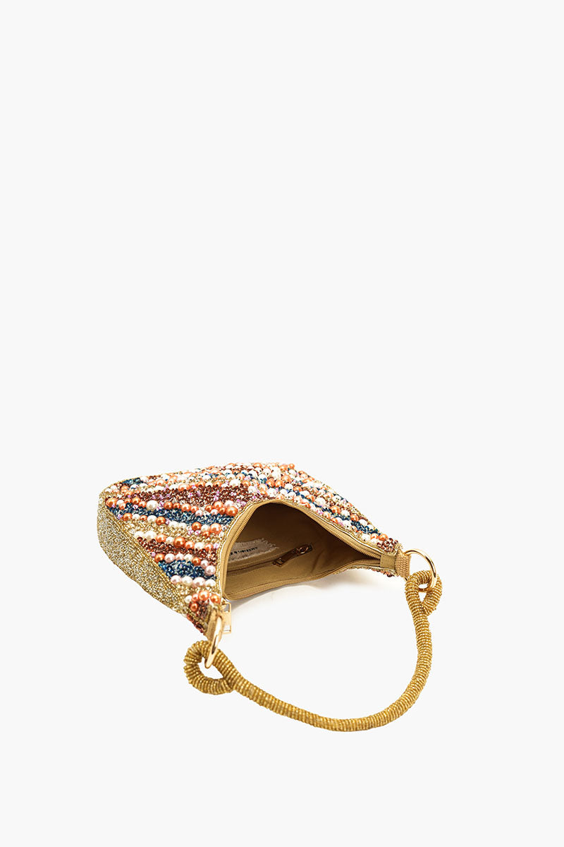 Pearl Beaded Hobo Bag