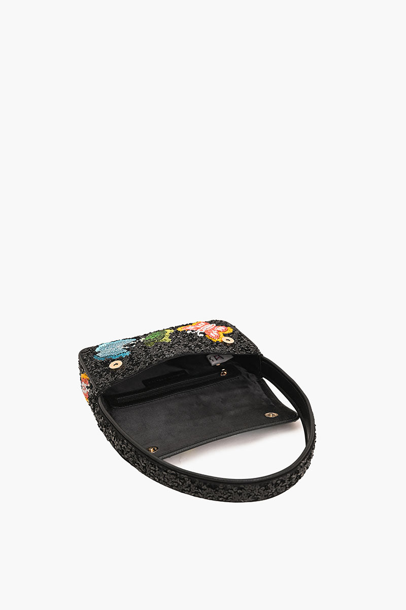 Multiglow Butterfly Beaded Shoulder Bag