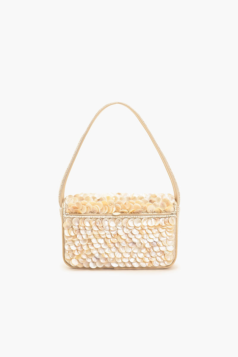 Rainbow Shell Beaded Shoulder Bag