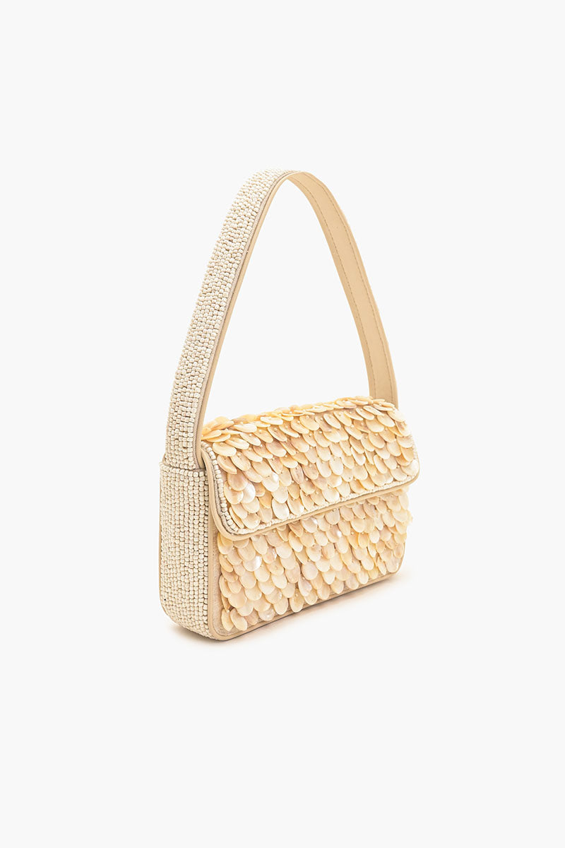 Rainbow Shell Beaded Shoulder Bag