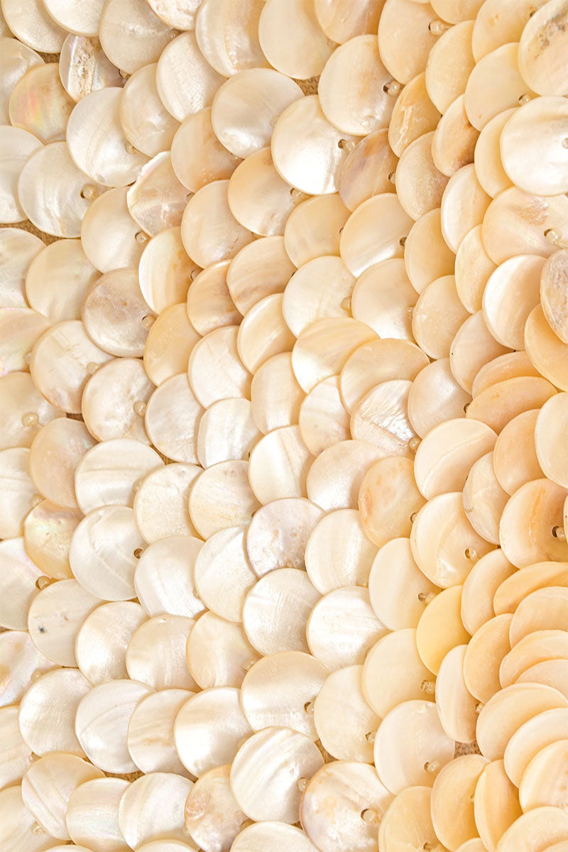 Rainbow Shell Beaded Shoulder Bag