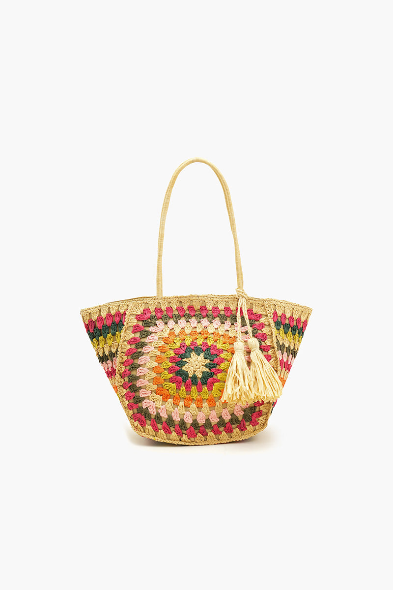 Oversized Raffia Beach Tote