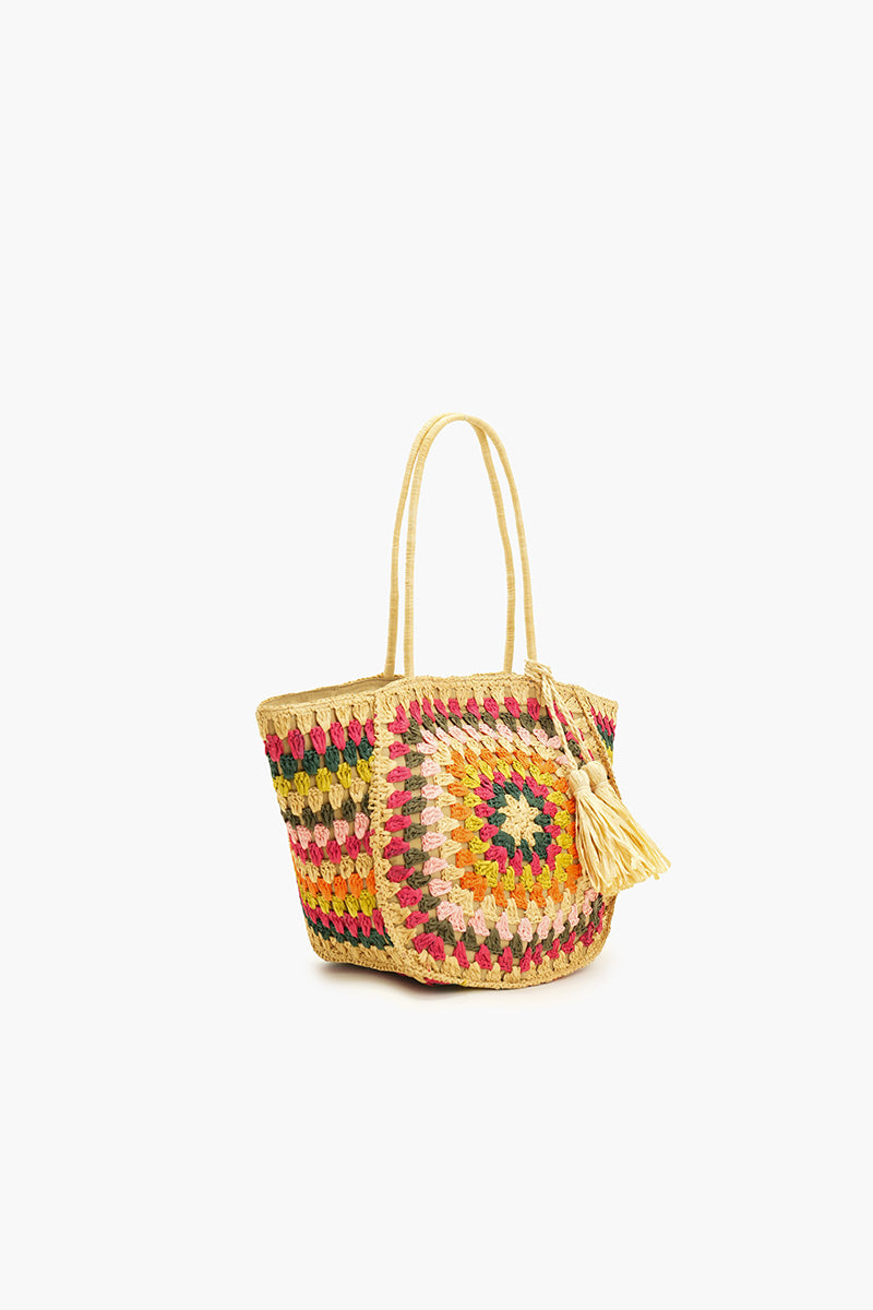 Oversized Raffia Beach Tote