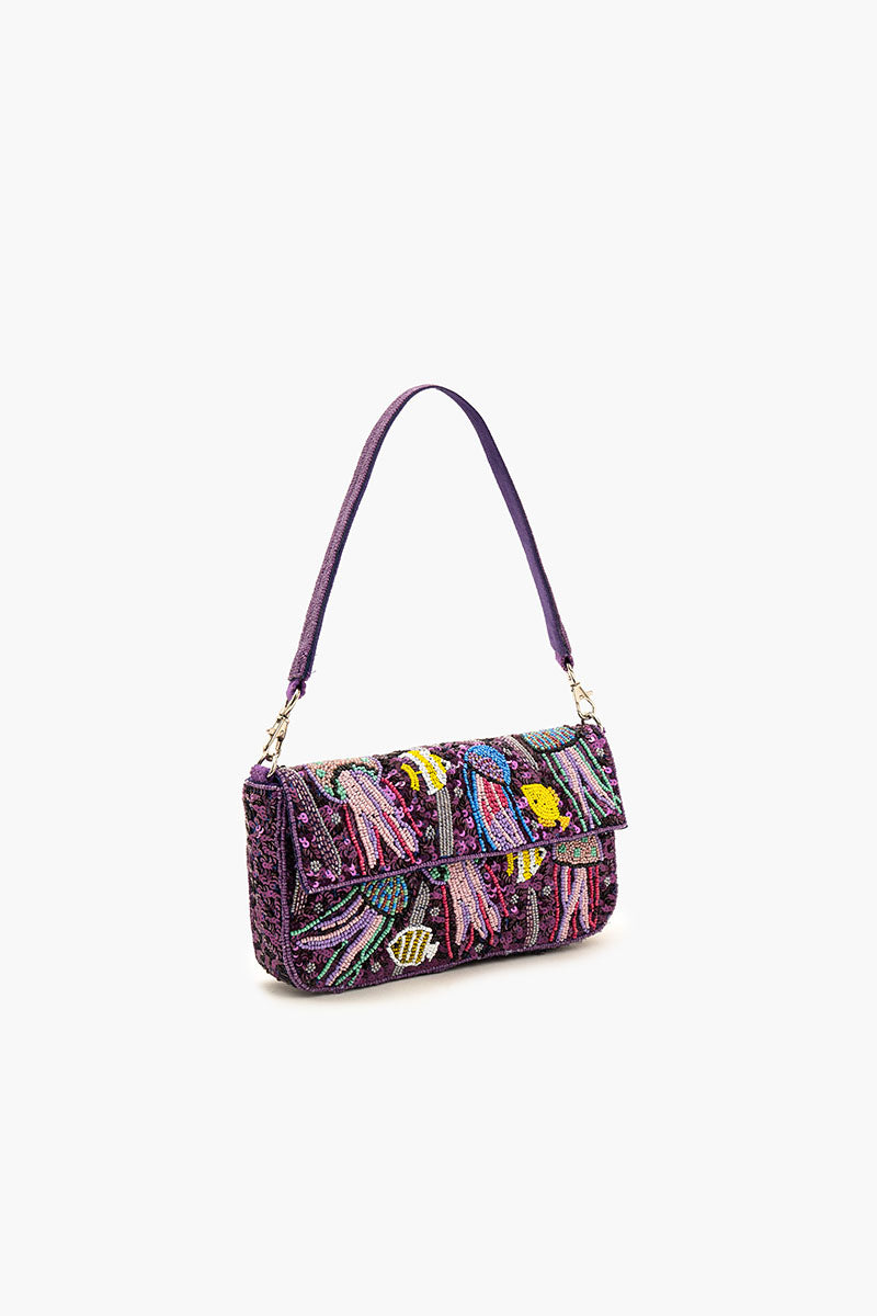 Jelly Fish Beaded Shoulder Bag
