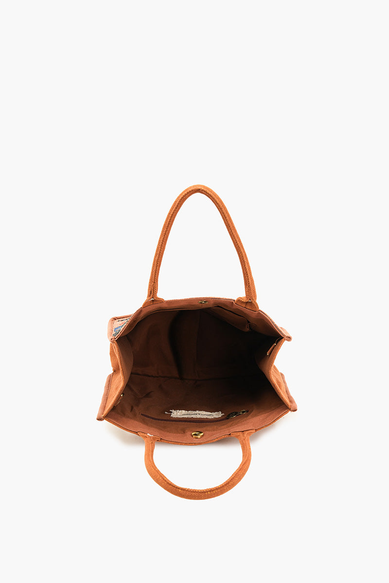 Autumn Forest Beaded Book Tote