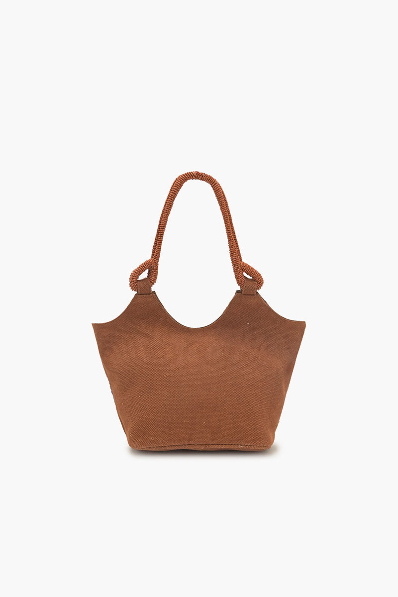 Autumn Forest Beaded Tote