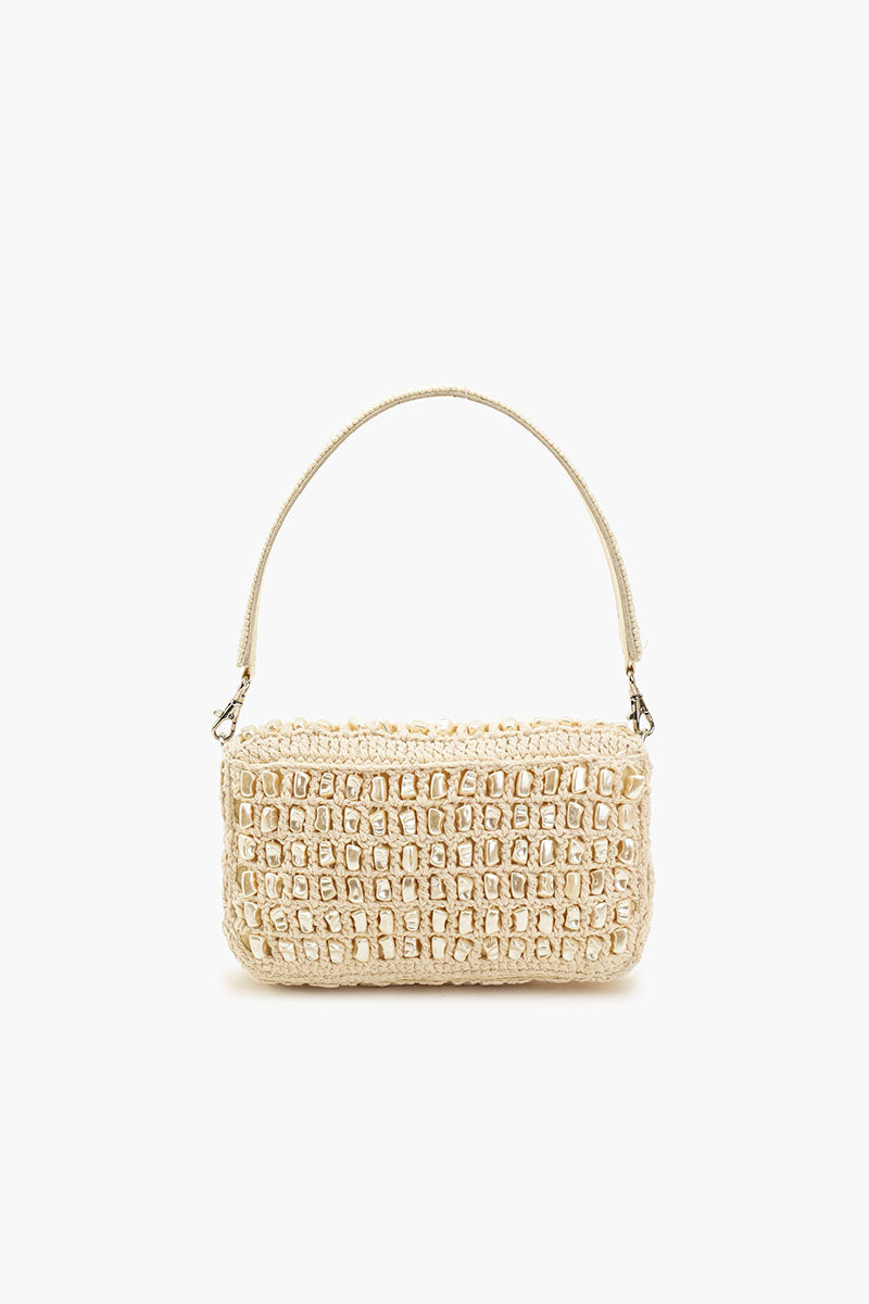 Crochet Shell Beaded Shoulder Bag