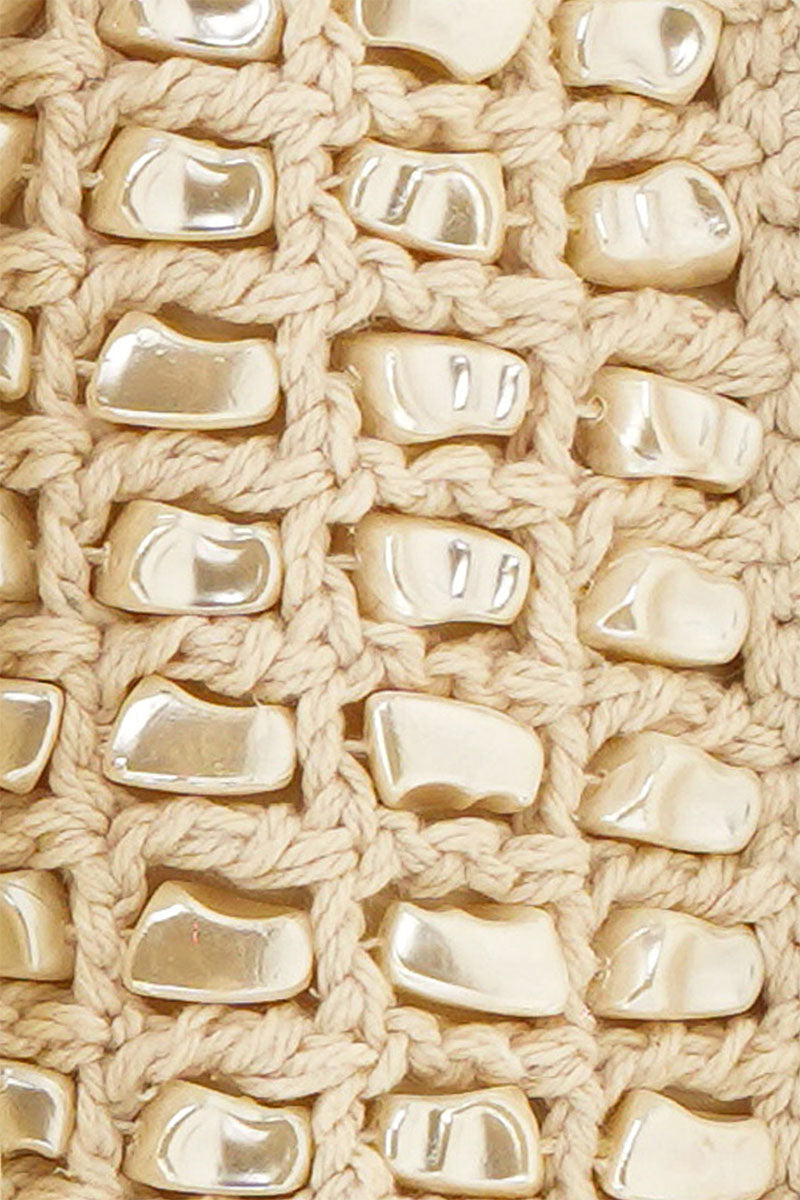 Crochet Shell Beaded Shoulder Bag