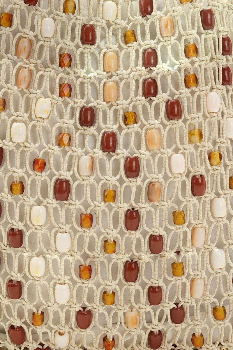 Crochet Beaded Market Tote