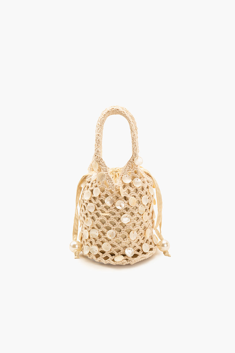 Crochet Beaded Bucket Bag