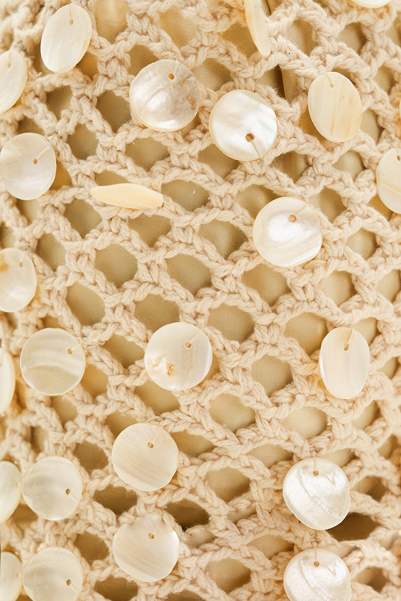 Crochet Beaded Bucket Bag