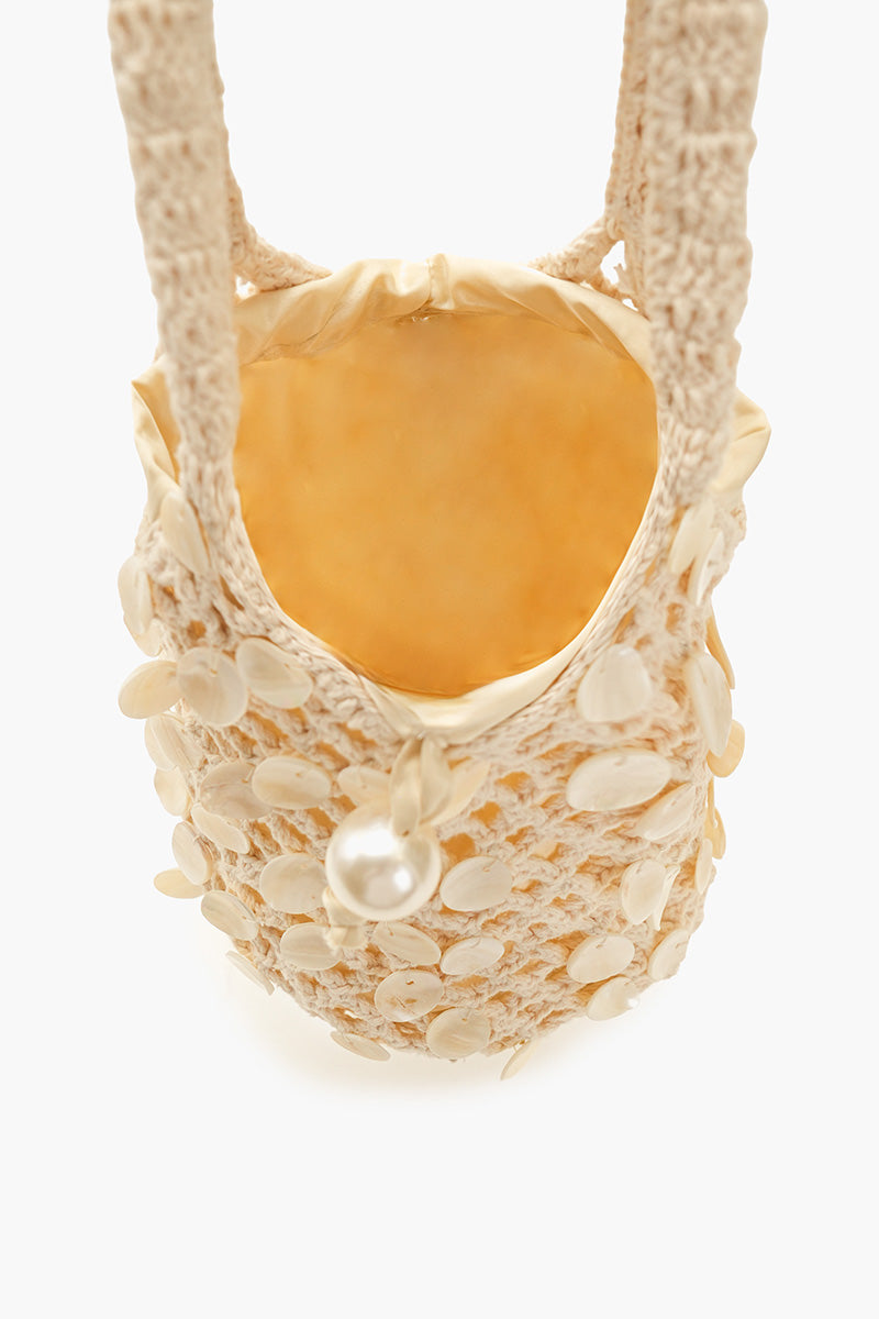 Crochet Beaded Bucket Bag