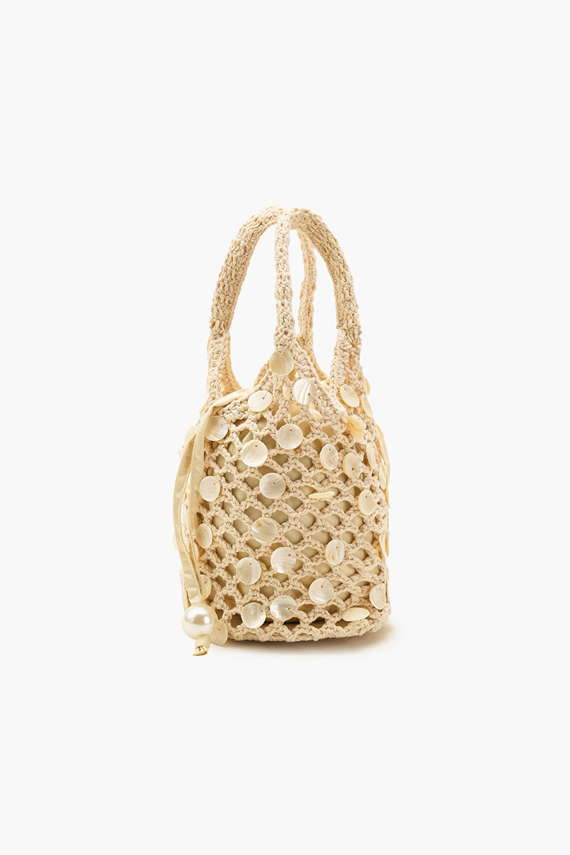 Crochet Beaded Bucket Bag