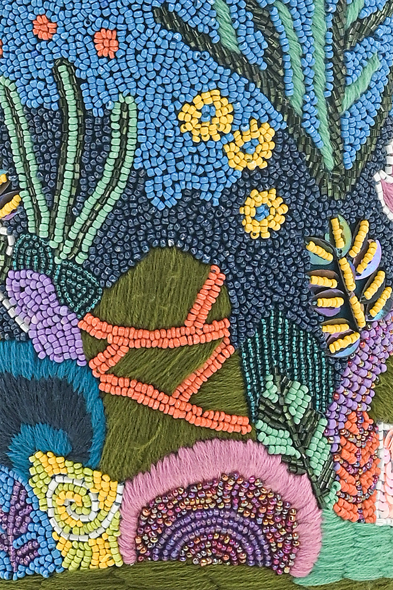 Ocean Inspired Beaded Bucket Bag