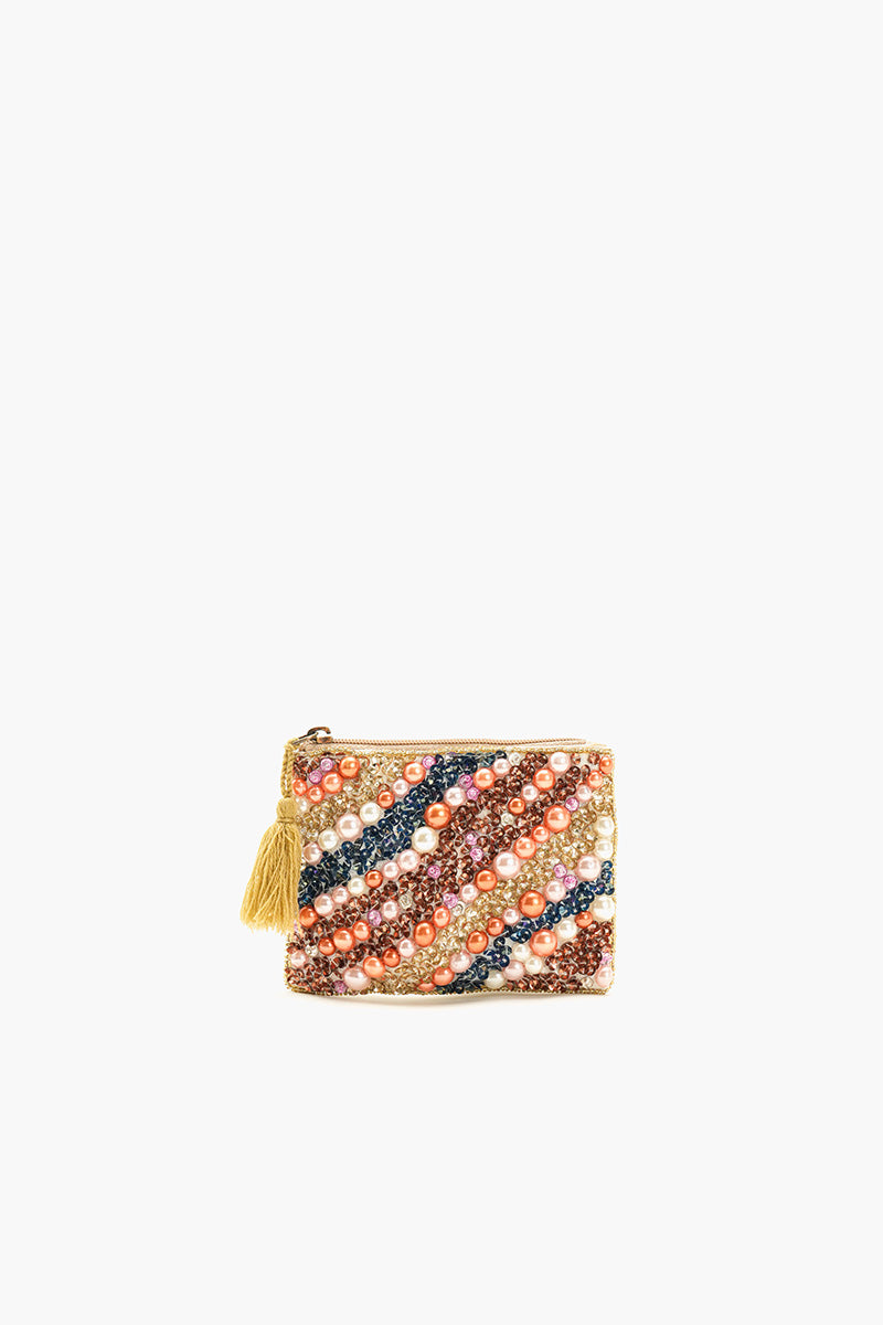 Nature Inspired Coin Pouch-Pearls
