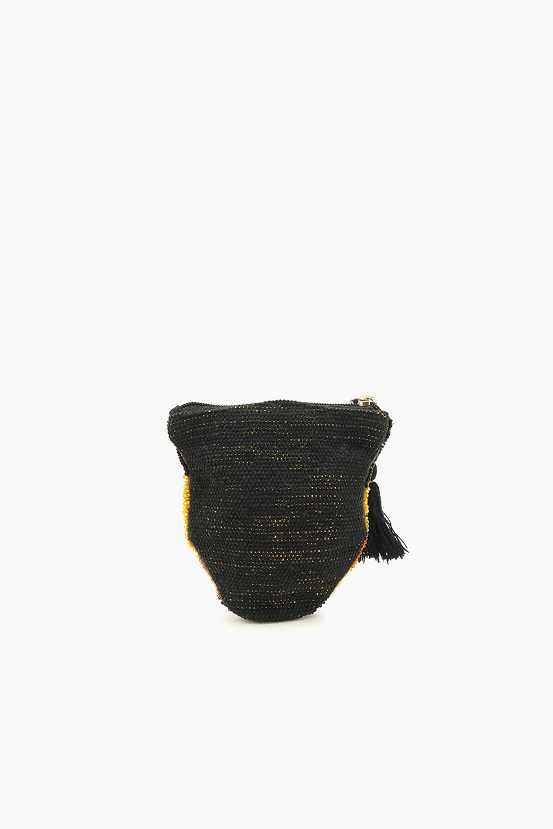 Tiger Beaded Coin Bag