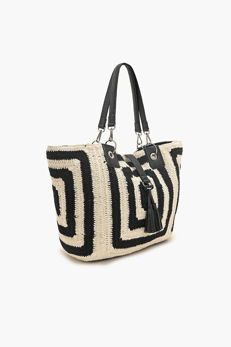 Square Crochet Oversized Tote