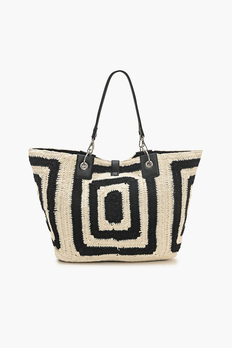 Square Crochet Oversized Tote