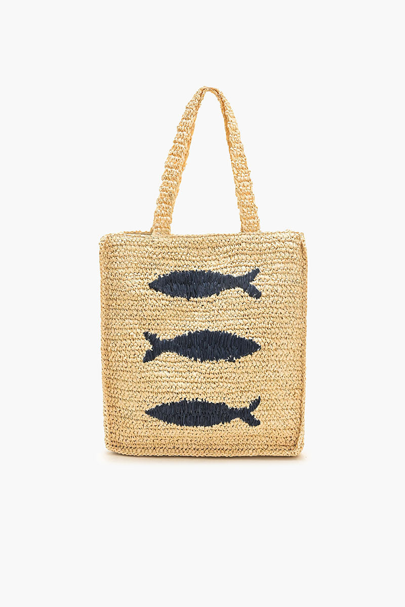 Sardine Raffia Market Tote