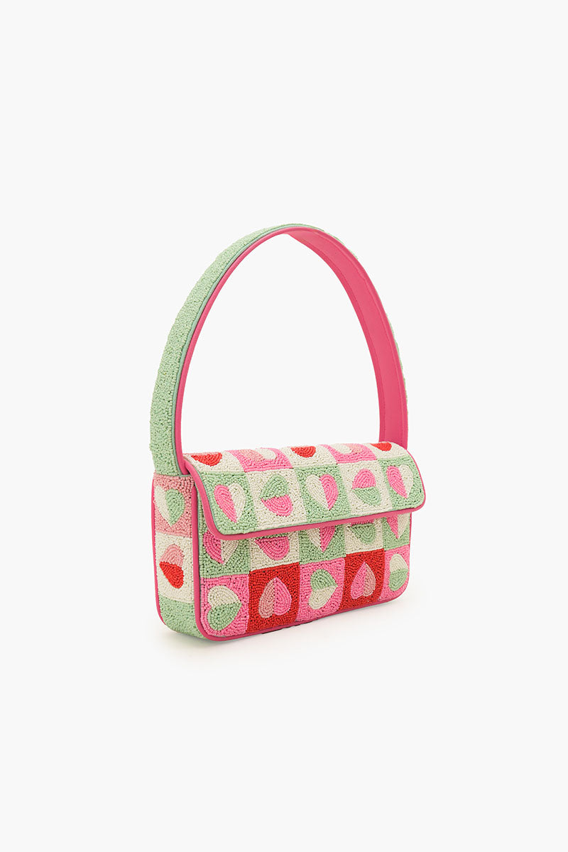 Sweetheart Hand-Beaded Romantic Shoulder Bag