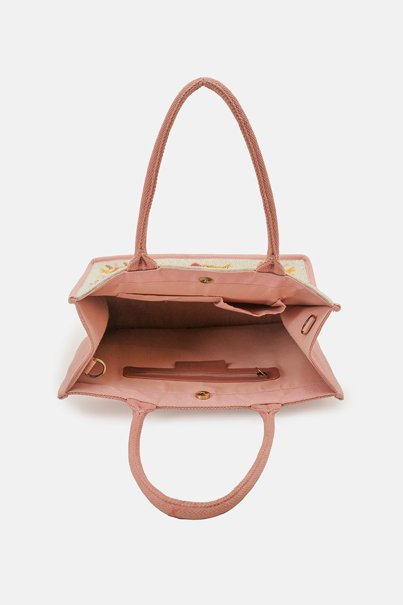 Safari Luxe Leopard Hand-Beaded Book Tote