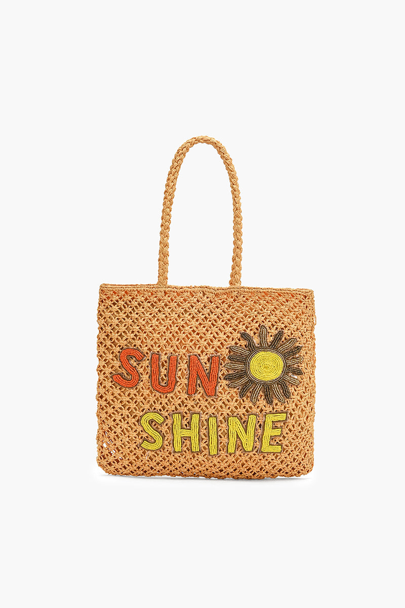 Chasing Sun Shine Raffia Tote Bag | view 1