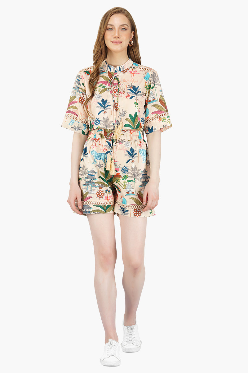 Moku Tiger Printed Top