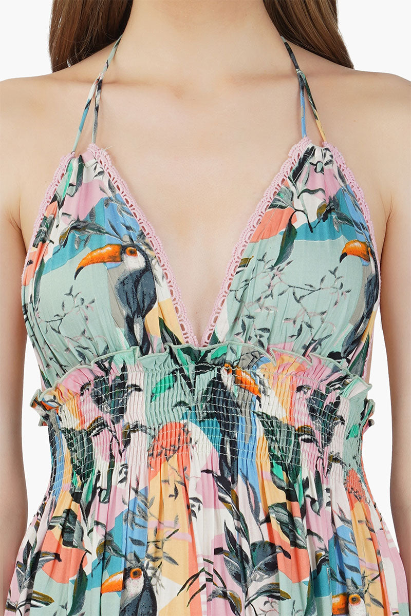 Palmrio Halter Dress